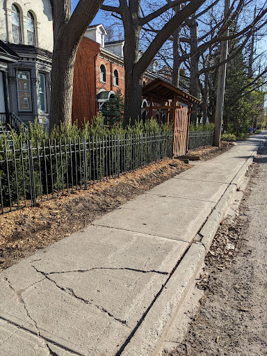 Newly Installed Fence Along Daly Avenue